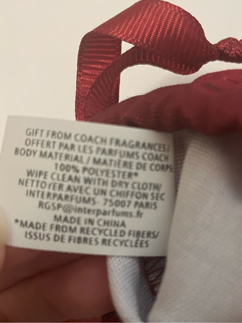 Coach Fragrances Red Glitter Hair Claw Clip & Dusty NEW - Picture 6 of 7